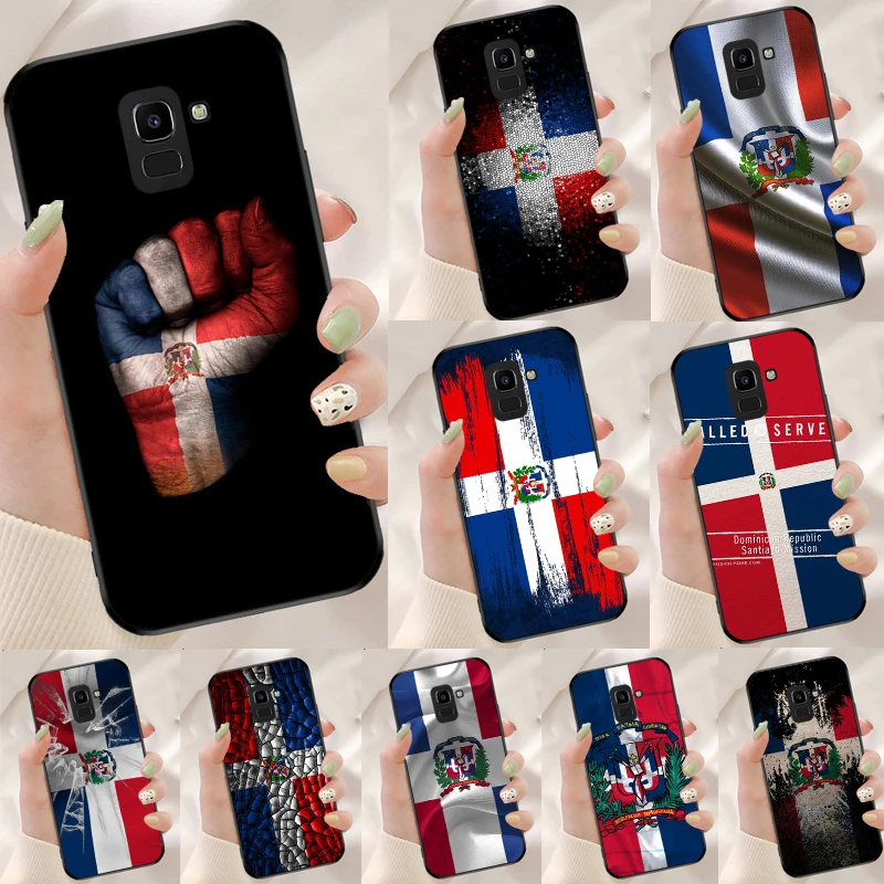 Dominican Republic Flag Case For Samsung Galaxy J8 2018 J4 J6 Plus A6 A8 A9 A3 A5 2016 J3 J5 J7 2017 Fundas Bumper