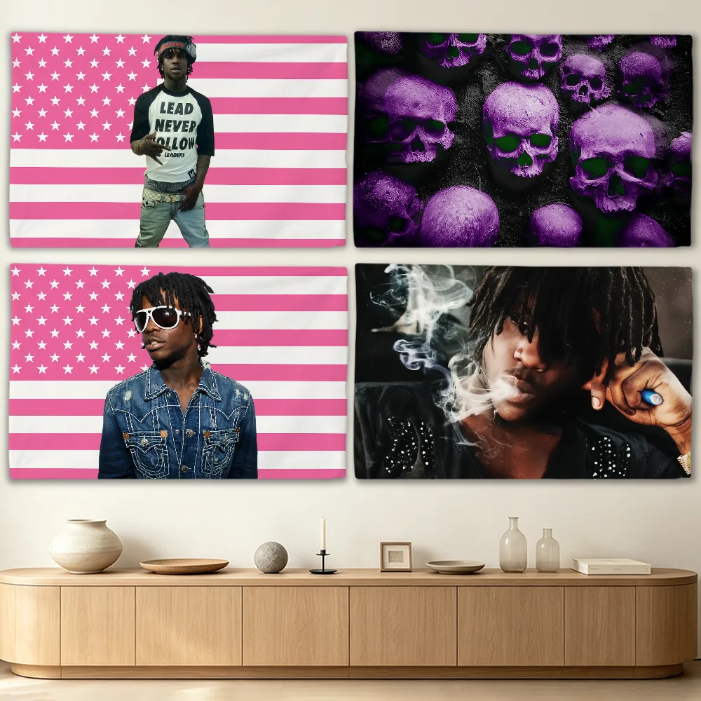 Rapper Chief Keef Skeletor flag Advertising Banner for Camping Decoration Outdoor & Garage Wall Hanging Decorations