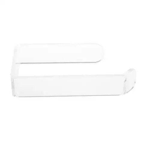 Toilet Paper Holder Wall Mounted Acrylic Tissue Rack Bathroom Roll Holder Hook Kitchen Hanger Punch-free Paper Tissue Rack