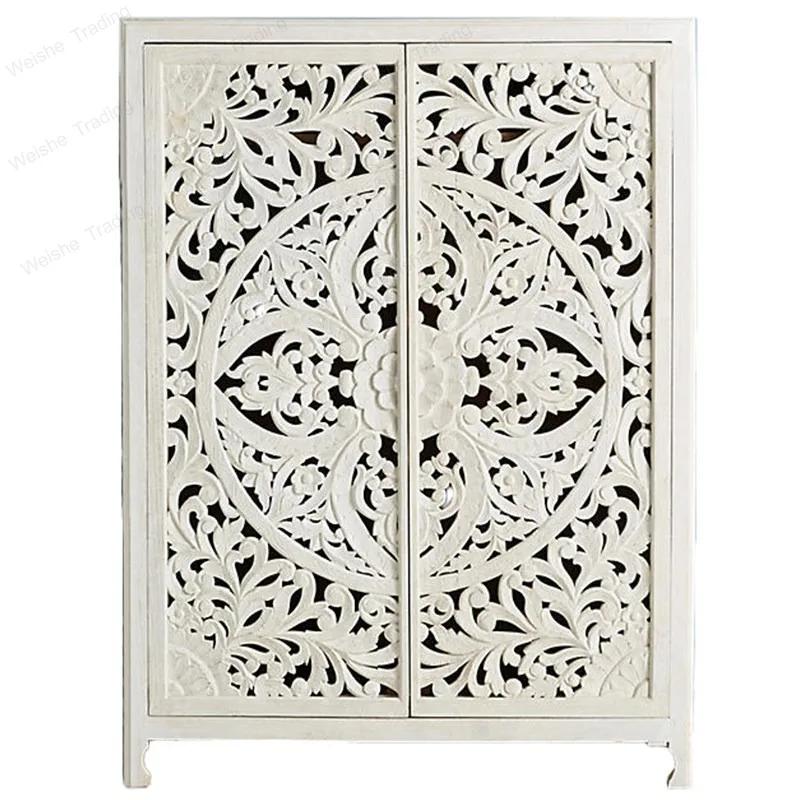 

Антикварный французский белый шкаф из массива дерева с двойными дверями, в ретро-стиле, с рельефным декором, в стиле принцессы, класса люкс.