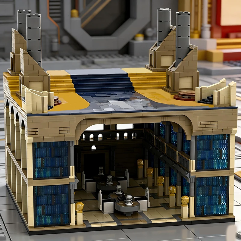 4674 PCS Star Battle Ancient Temple Library and Terrace MOC Customize Modular Building Block Design Model DIY Festival Toy Gift