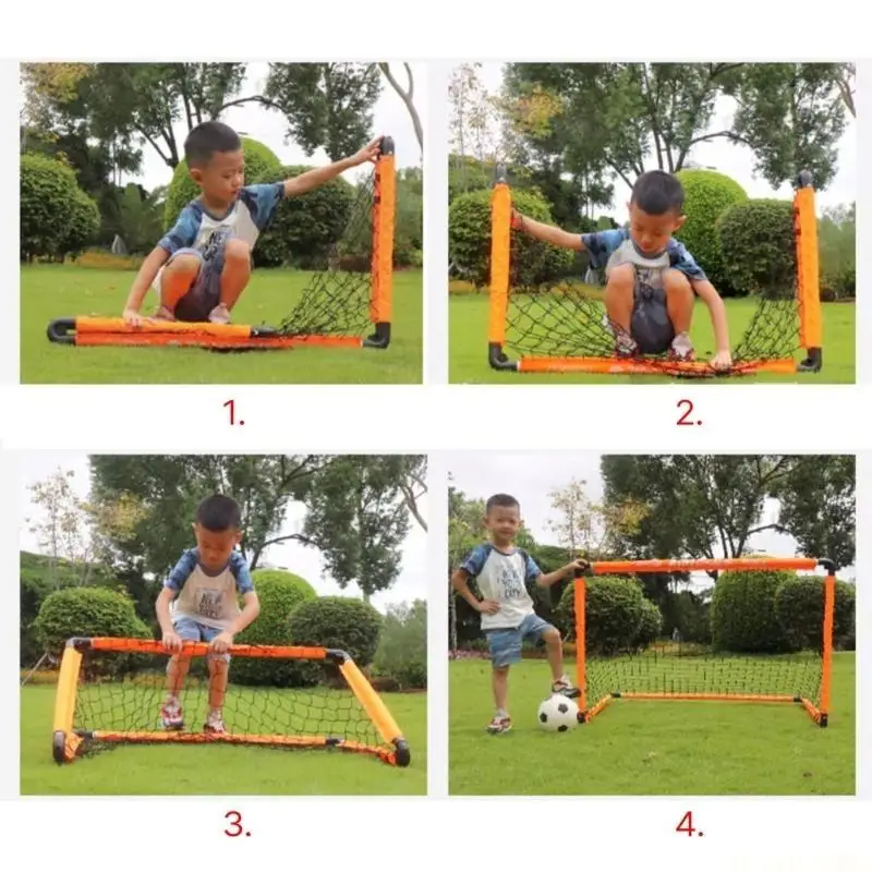

M5TC Portable Soccer Ball Net Soccer Goal Mini Foldable Football Goals Easy Install