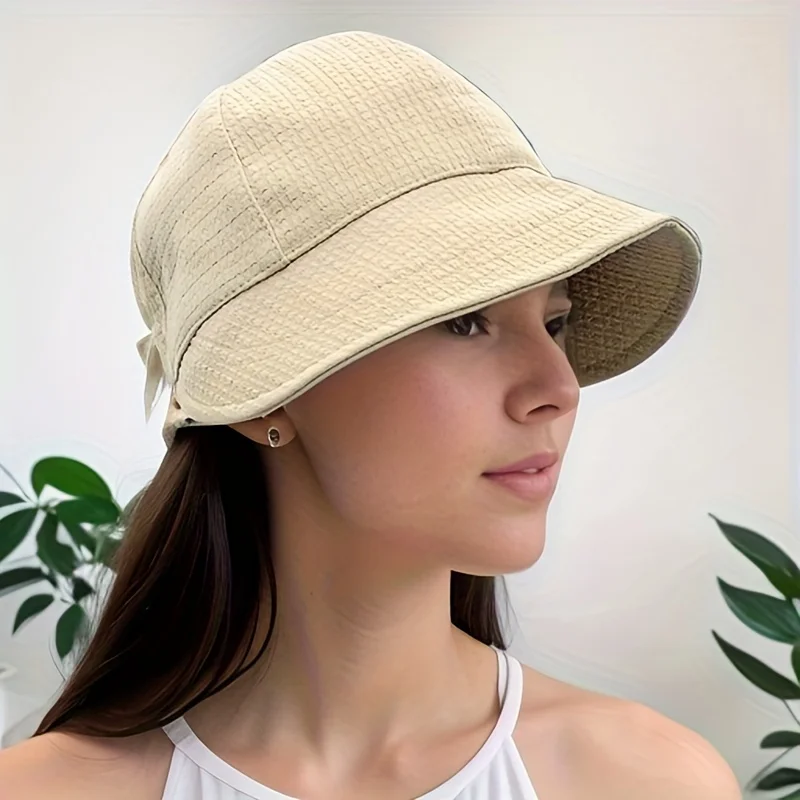 Women\'s Sun Protection Baseball Cap with Large Head Circumference, Sun Protection, Small Face, Fashionable and Versatile Sun Hat