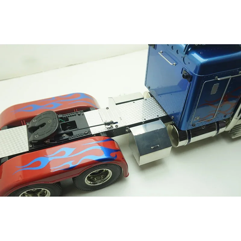 1 sztuk symulacja metalowa skrzynka narzędziowa skrzynka sprzętowa dla 1/14 Tamiya zdalnie sterowana ciężarówka przyczepa wywrotka King Hauler 56344