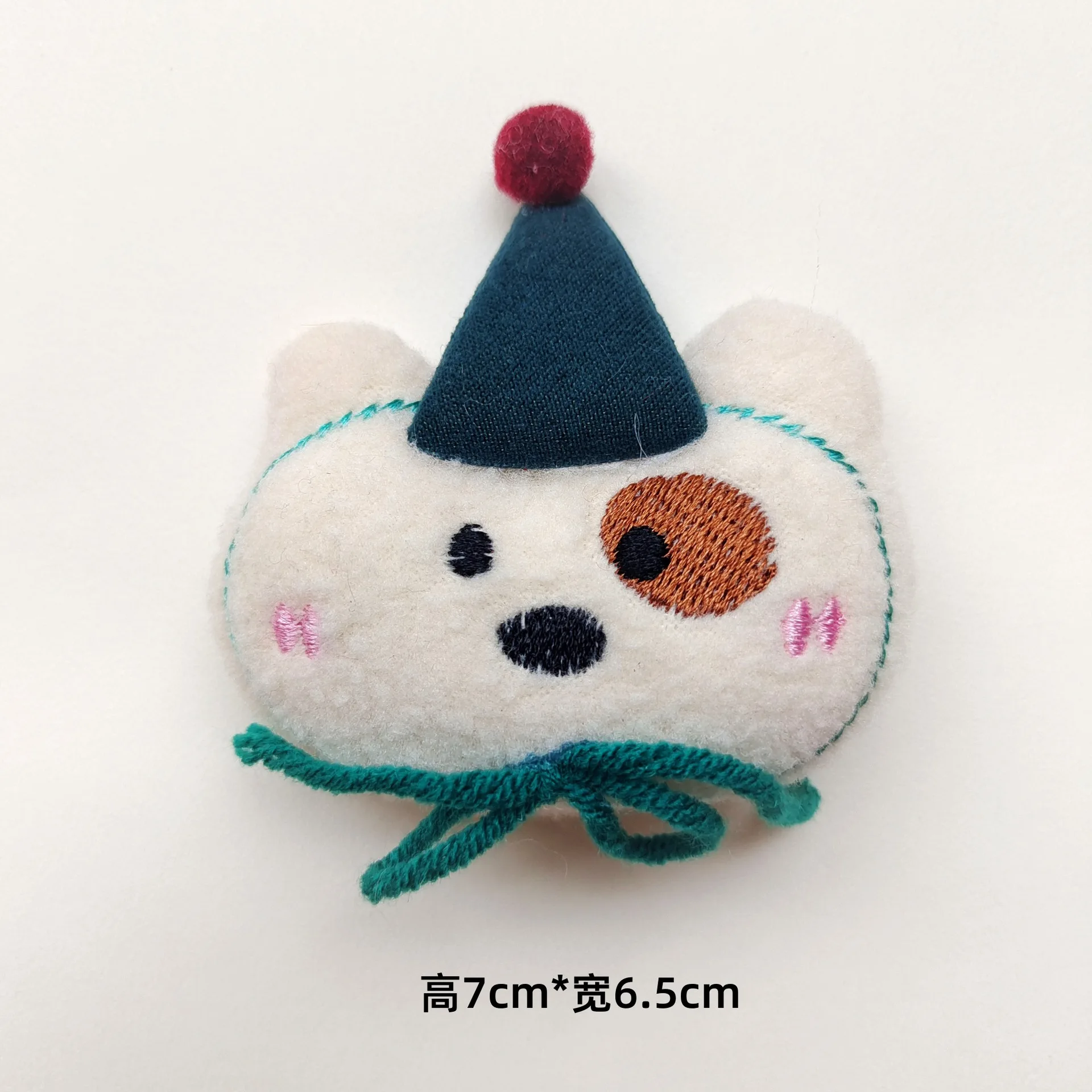 Brooch Pin Korean Style Plush Puppy Cartoon Animal Head Cute Hair Accessory for Girls Bags Autumn Winter Lightweight Multicolor