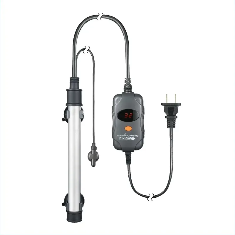 300 واط سخان حوض سمك صغير سوبر شاشة ديجيتال صغيرة ترموستات التيتانيوم سخان حوض السمك سخان قابل للتعديل #5