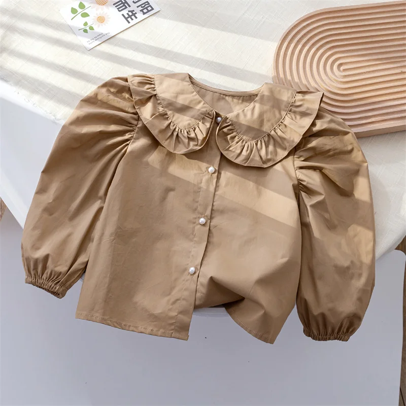 Girls Baby's Kids Blouse Coat Jacket Outwear Cotton 2024 Charming Spring Autumn Shirts Outwear Long Sleeves Children's Clothing