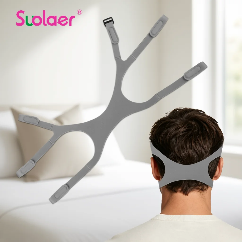 1-2 Pack Replacement Headgear Compatible with Fisher & Paykel Simplus Nasal Mask, Comfortable Head Strap for Full Face Mask