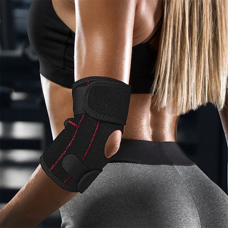 Pad Band Gym Adjustable Tennis Elbow Support Spring Elbow Brace Arthritis Golfers Strap Elbow Protection Lateral Pain Syndrome