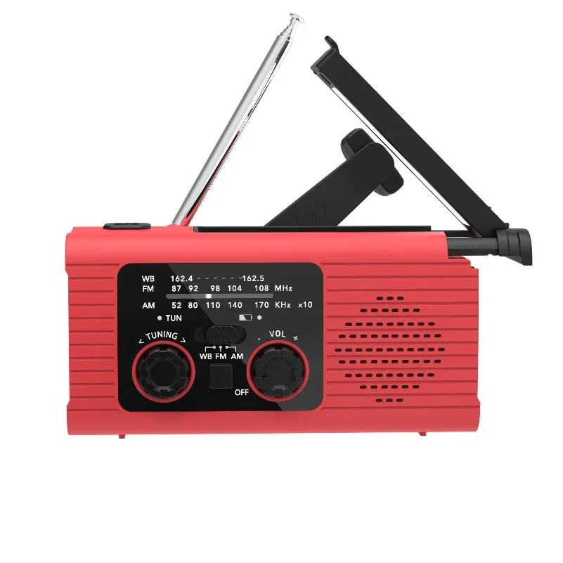 Multifunctional FMAM Solar Hand Charging Mobile Phone Radio Lighting Disaster Prevention Radio Outdoor Emergency