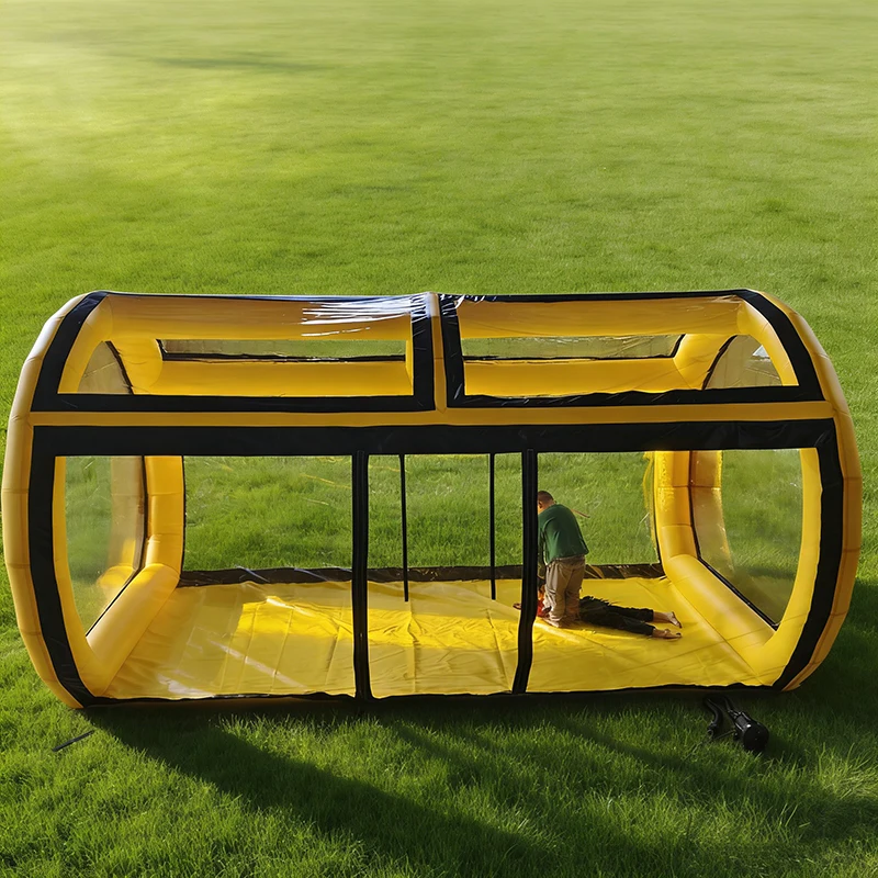 

op- Globe Inflatable Bounce House Halloween Decorations Photo Booth Disaster Relief PVC Four-Season Durable Transparent Tent*