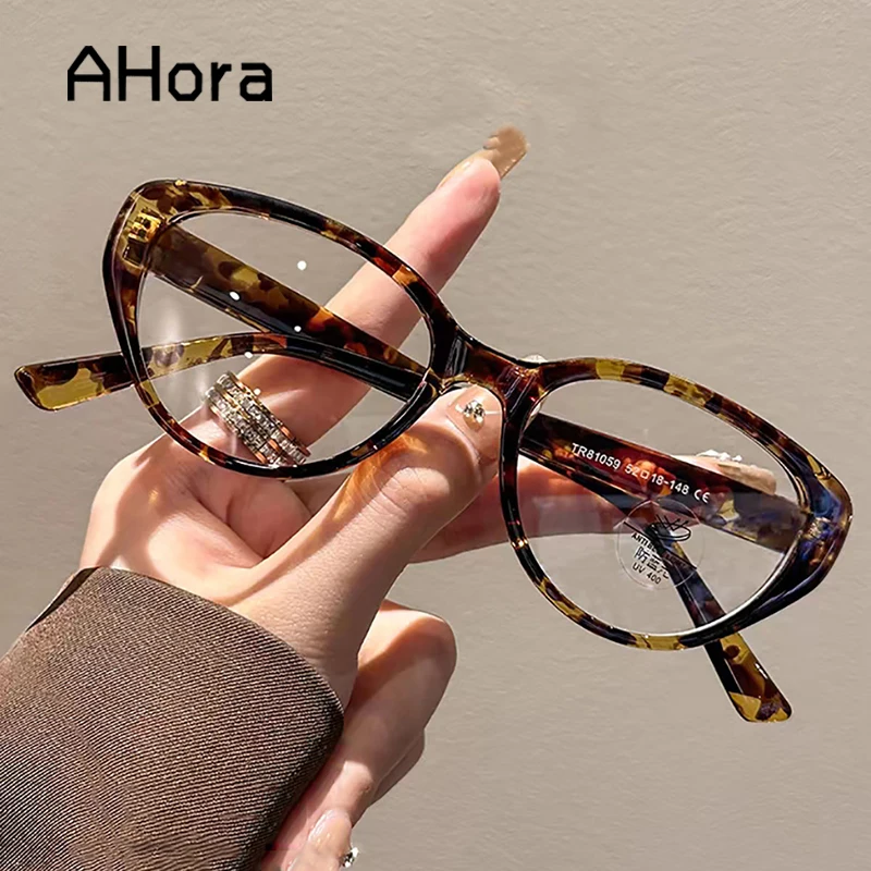 

Ahora Retro Cat Eyes Reading Glasses Frame Blocking Blue Light Computer Presbyopia Eyeglasses Goggles Unisex 0...+4.0 Korean