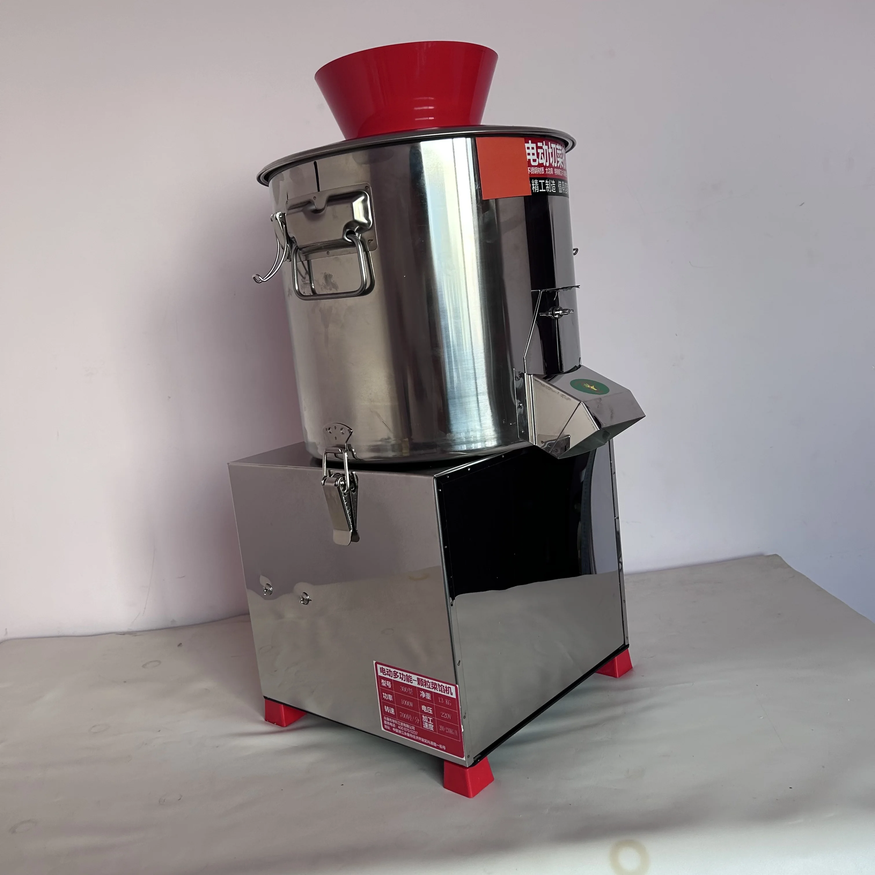 Vegetable cutting machine 100kg/h Vegetable Chopper Vegetable Slicer cut Cabbage/Leeks/Chili/Garlic/Aubergine