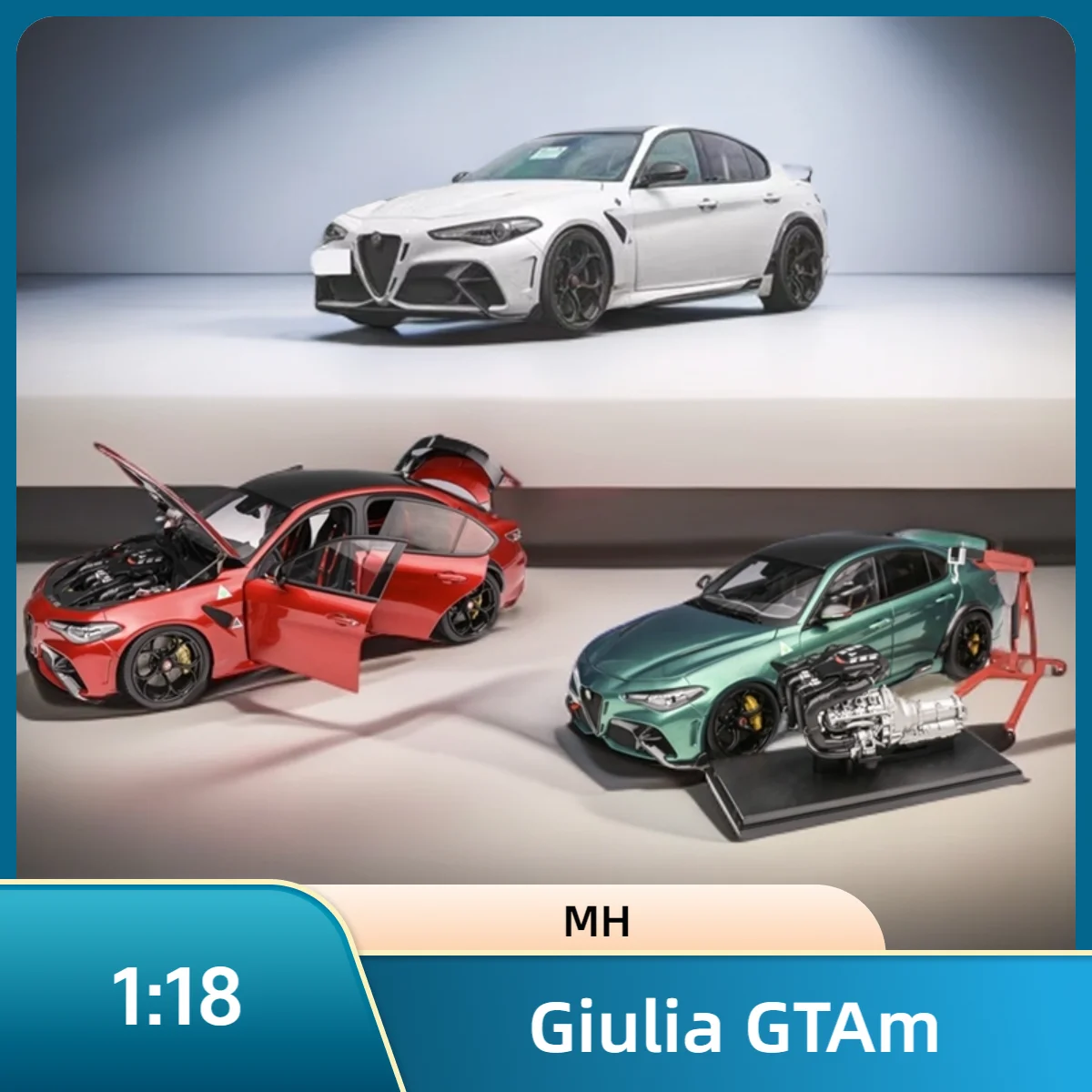 Diecast Car Model MH Giulia GTAm 1:18 + SMALL GIFT!!!!!