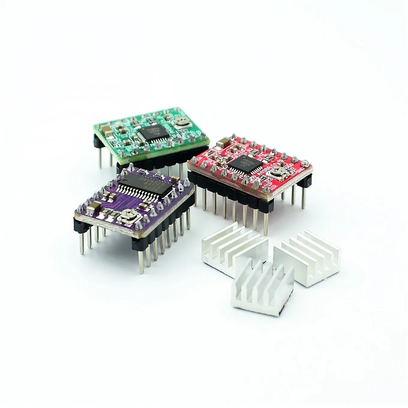 3D Printer Parts StepStick A4988 DRV8825 Stepper Motor Driver With Heat sink Carrier Reprap RAMPS 1.4