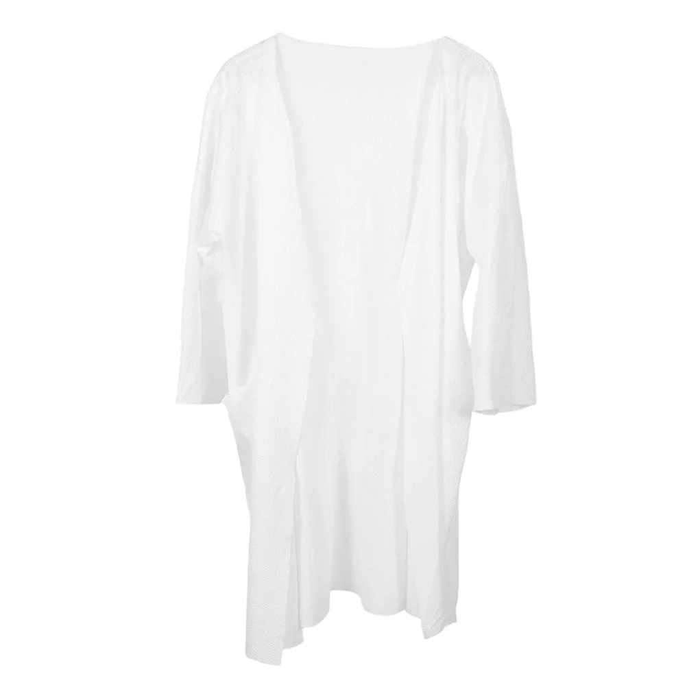

Pure Cotton Thickened Bathrobe Soft Skin-Friendly Disposable Robe for Hotel Spa Travel Sleepwear Unisex Cotton Bath Robe