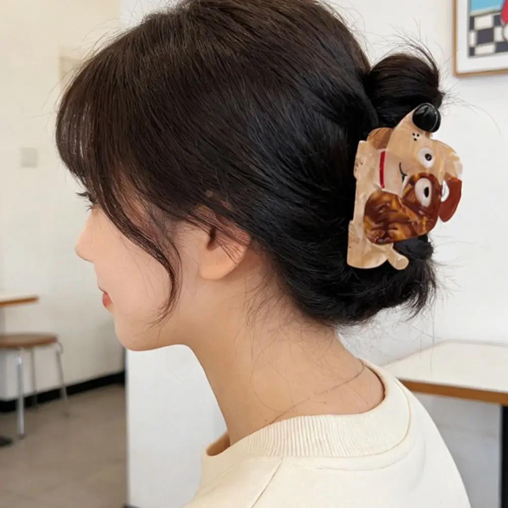 

Lovely Korean Style Cartoon Animal Hair Clip Headwear Lovely Puppy Hair Claw Hair Accessories Creative Geometry Shark Clip Daily
