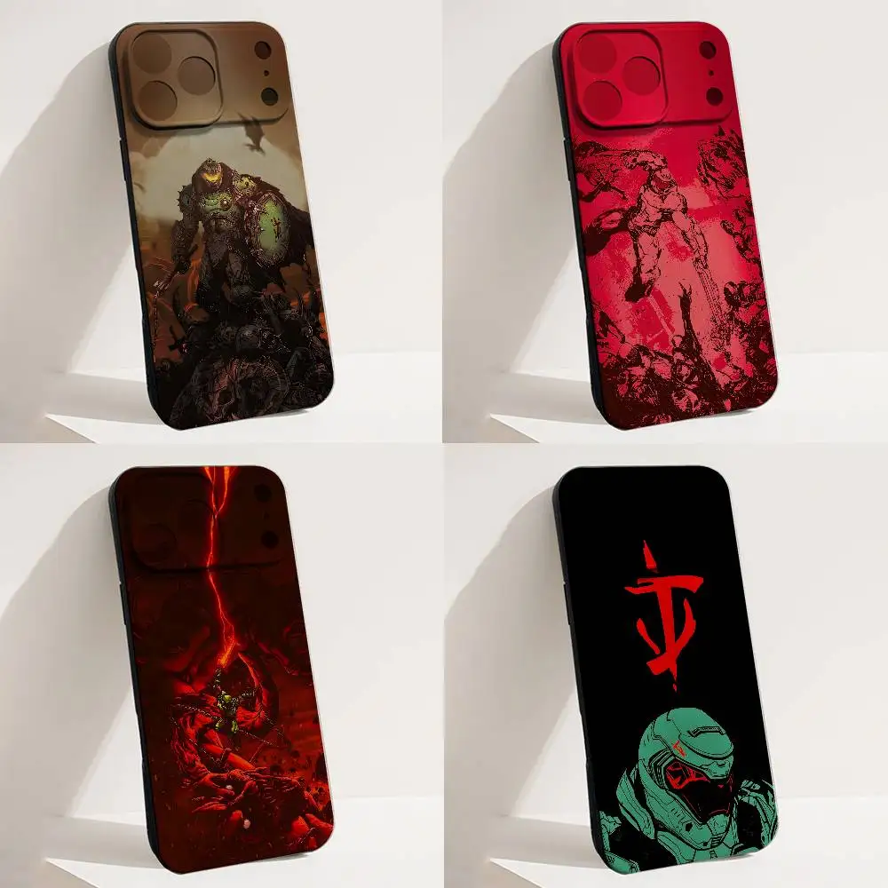 

D-Doom-es S-Slayer Dark Ages Phone Case For iPhone 17,16,15,14,13,12,11,X,XS,8,7,Pro,Max,Plus,E,SE4,Air,Mini Soft TPU Gift