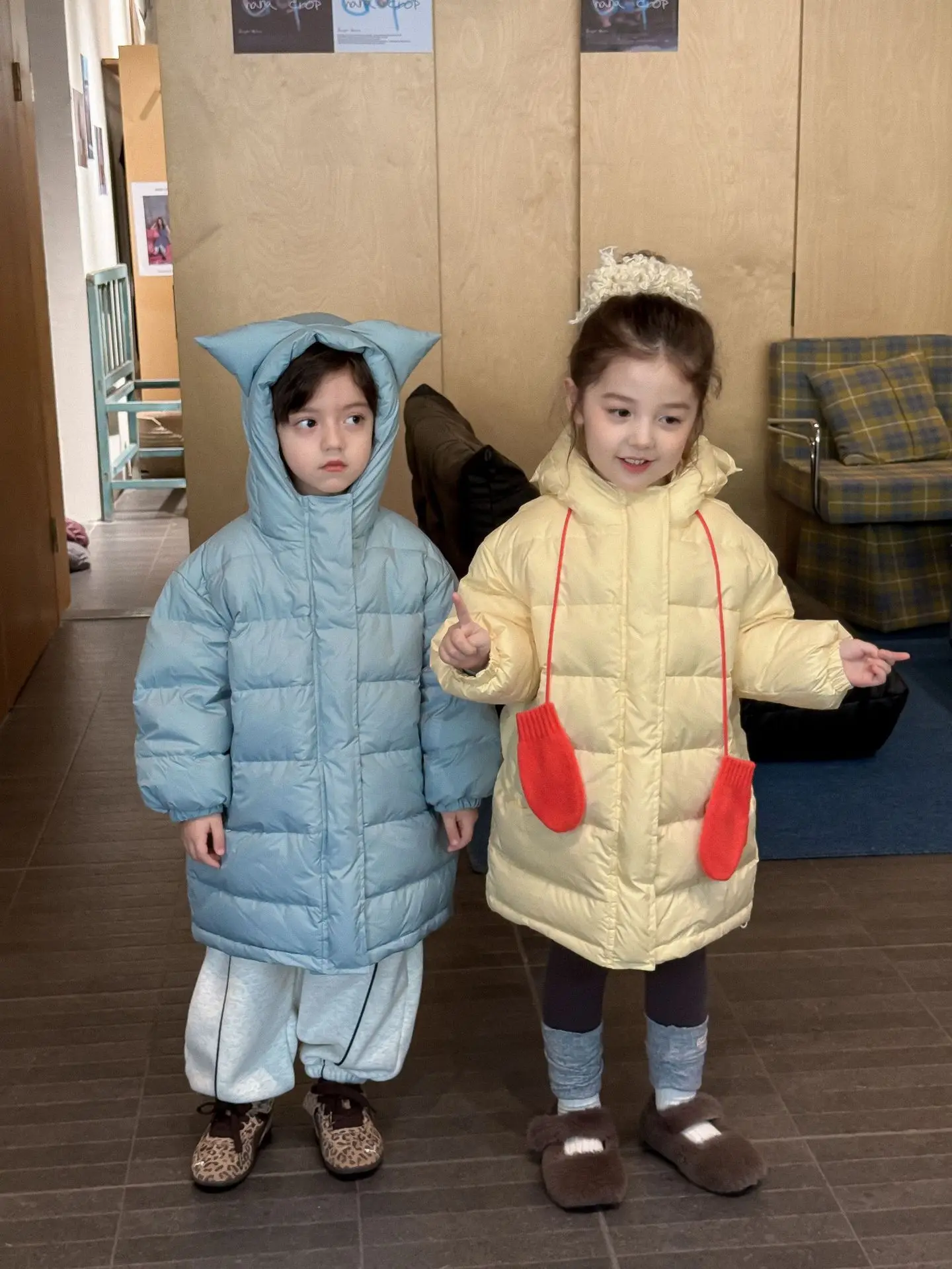 

Children 1-6Y Girl Down Jacket Russia Winter Solid 90% White Duck Toddler Girl Down Coat Thick Warm Windproof Outerwear Coat