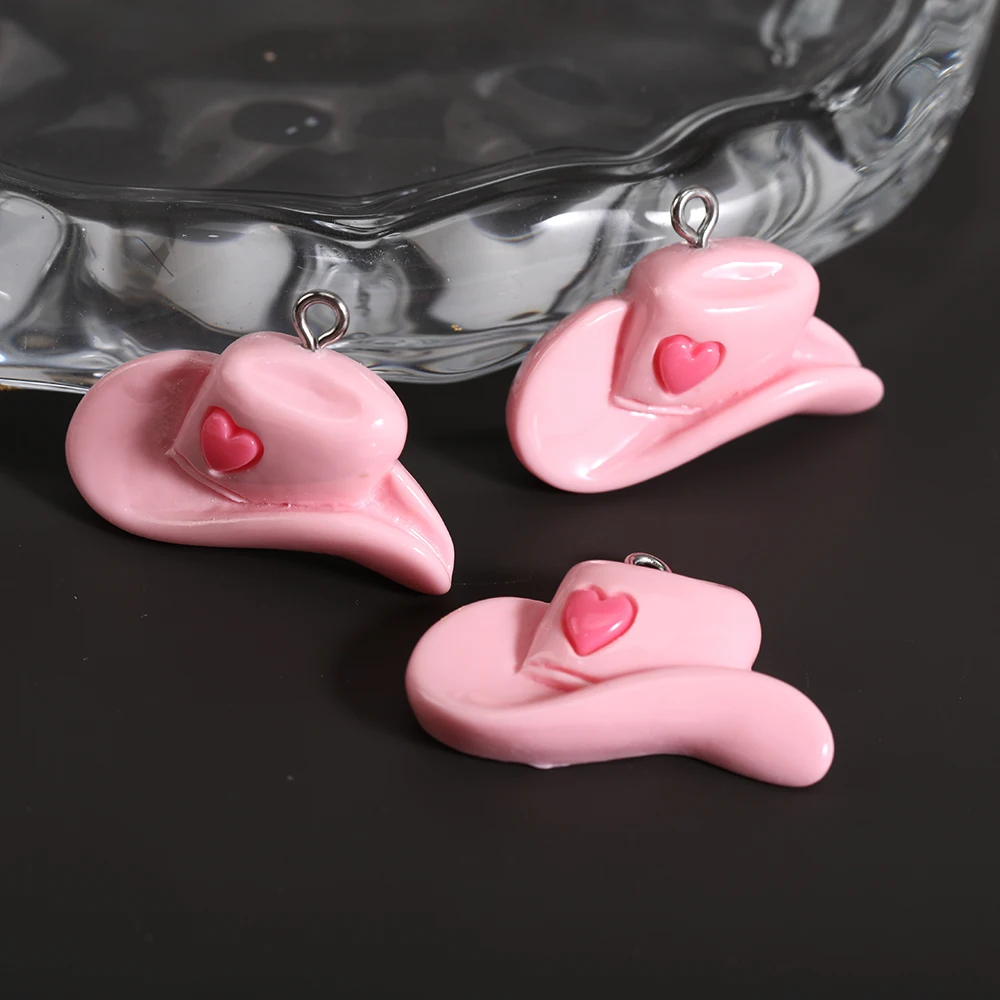 10 Stück Harz Poker Karte herzförmige Hut Charms für Schmuckherstellung Zubehör DIY Ohrringe Halskette Schlüsselanhänger – Detail 4