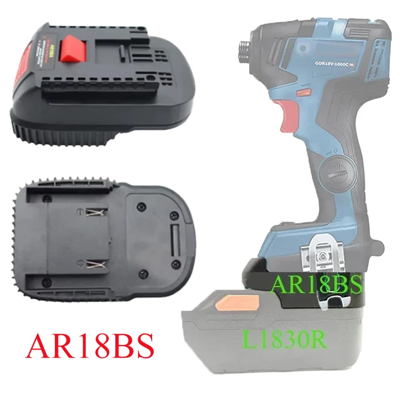 AR18BS Power Tool Battery Adapter Compatible with For RidGid/Aeg 18V Lithium-ion Batteries for Bosch 18V Lithium-ion Power Tools view 2