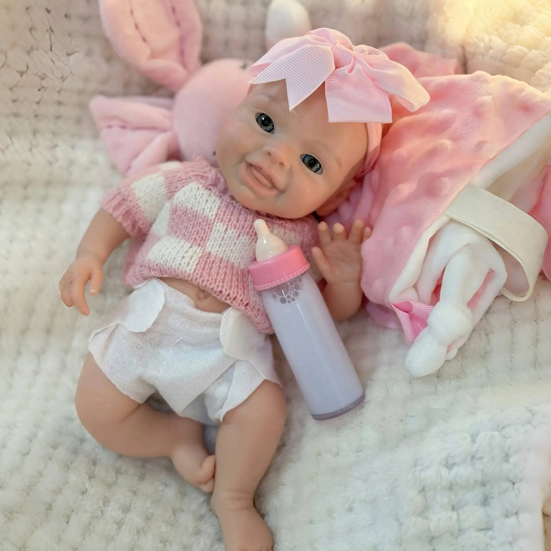 10 pollici Reborn Baby Doll Girl Mini Harper Full Body morbido solido silicone dipinto bambole appena nate giocattoli per regali di Natale per bambini
