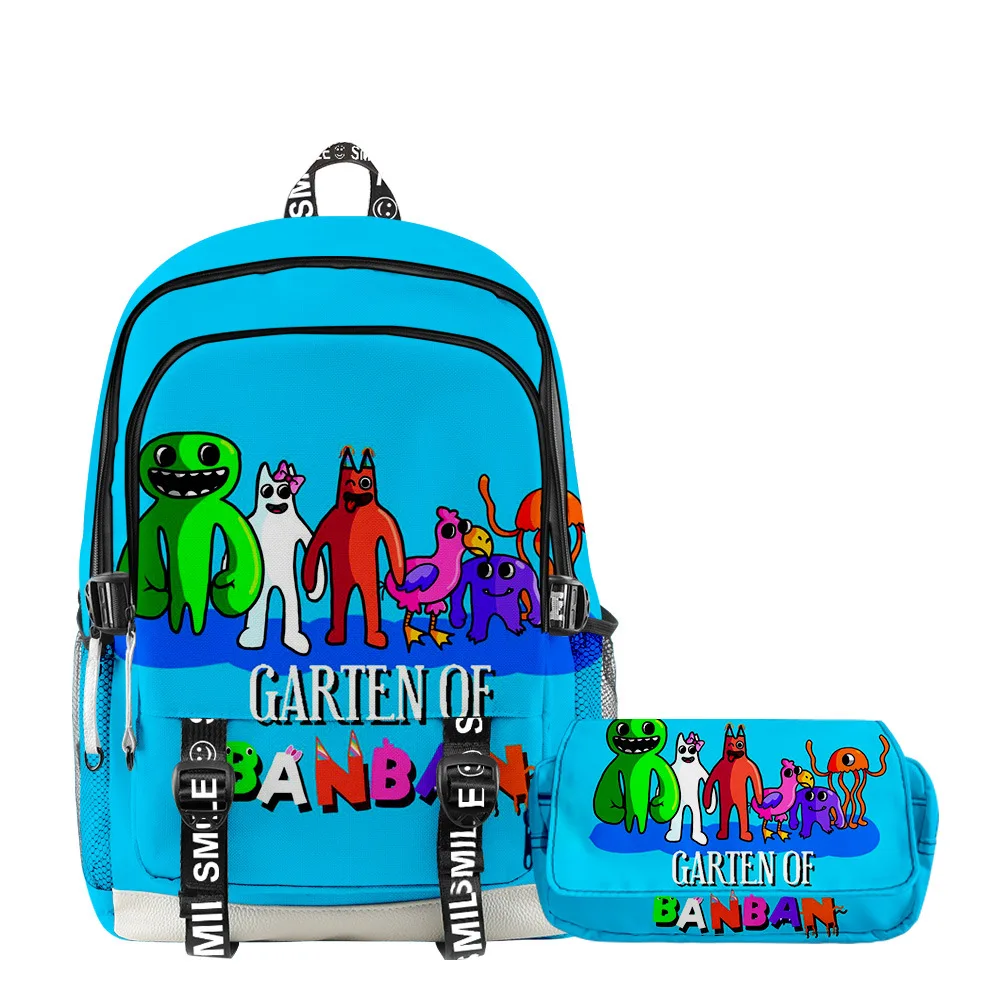 Mochila de pano Oxford Garten de Banban 3D, menina e menino estudante dos desenhos animados, Novo, 2023