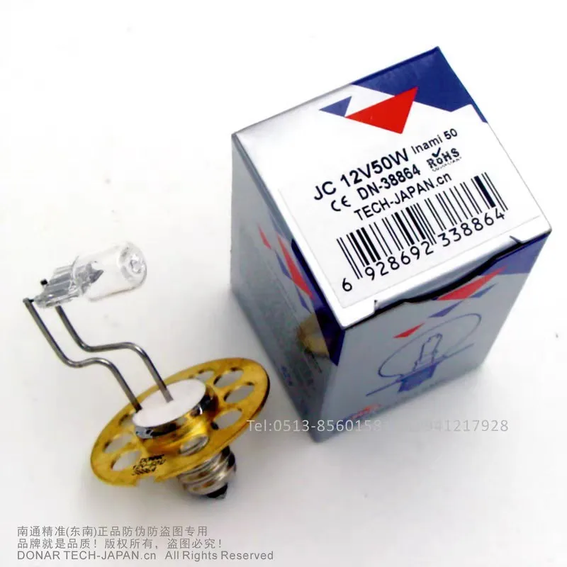 Inami-50 12V50W Screw Halogen Lamp E11,9 Nine Hole Boxton Ophthalmic Slit Lamp Microscope Bulb