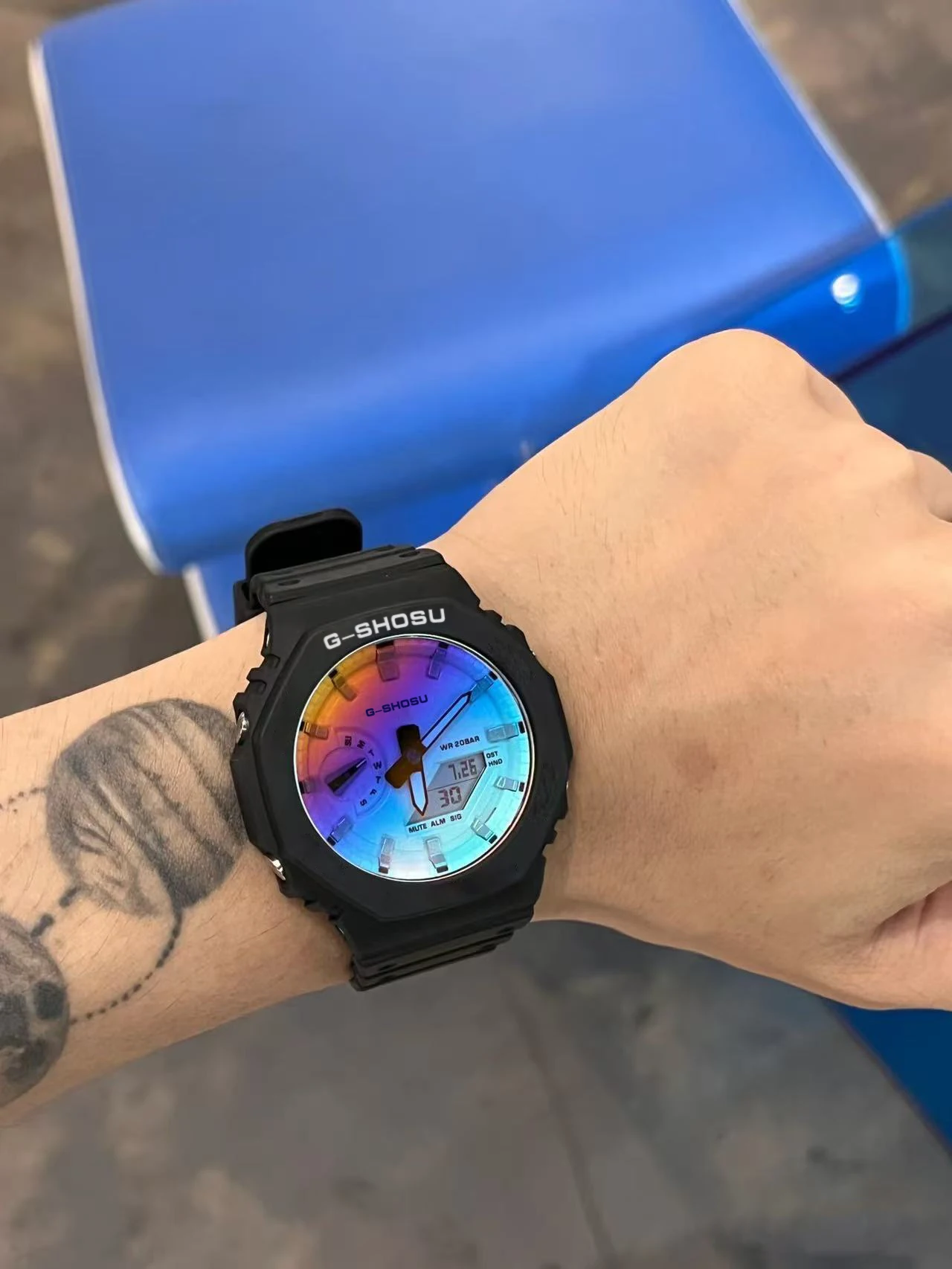 

Спортивные цифровые часы Oak Series с двойным LED-дисплеем, функцией автоматического включения, быстросъемным ремешком, унисекс