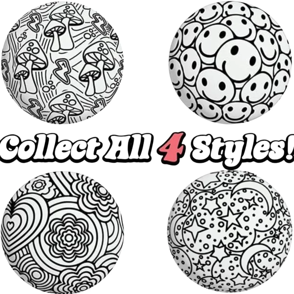 NEW NeeDoh Graffiti Ball Blind Box Series Desktop Ornament Stress Squishy Toys For People Under Pressure Fun Soft Stress Ball view 3