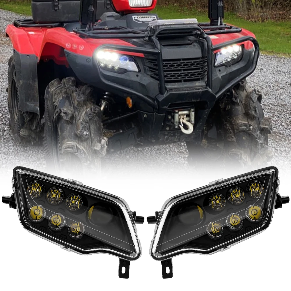 

ATV UTV SXS LED Headlights Assembly for Honda Pioneer 1000 700 520 500 Rancher 420 Foreman 500 Rubicon Talon 1000R Accessories