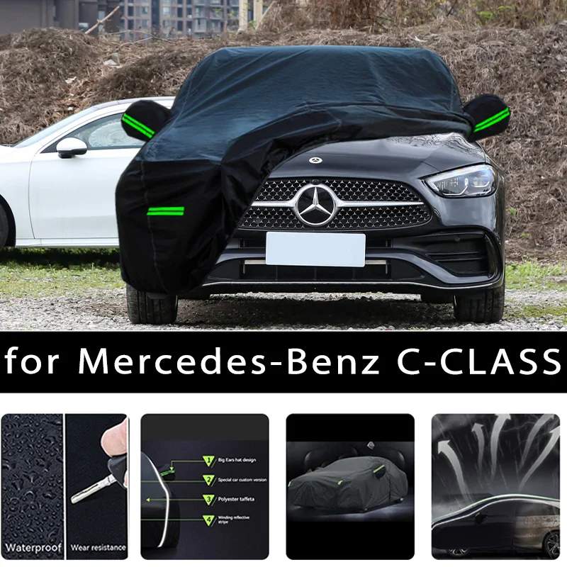 

For Mercedes Benz C-CLASS Car protective cover Auto paint protection Sunscreen heat-insulating waterproof car clothing Car film