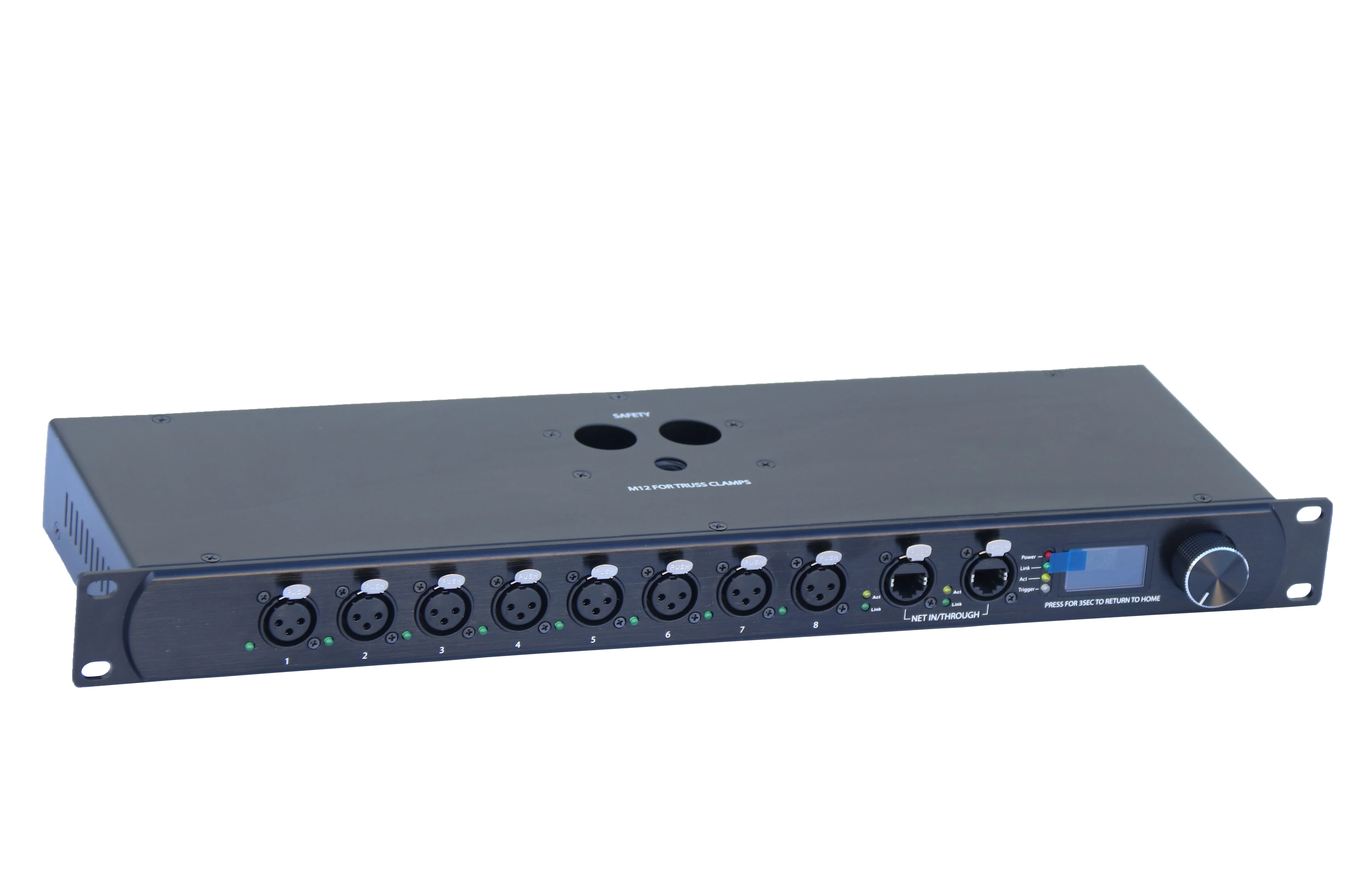 Professional RDM ArtNet Controller 8 Universe DMX Splitter & Signal Amplifier for Stage Lighting