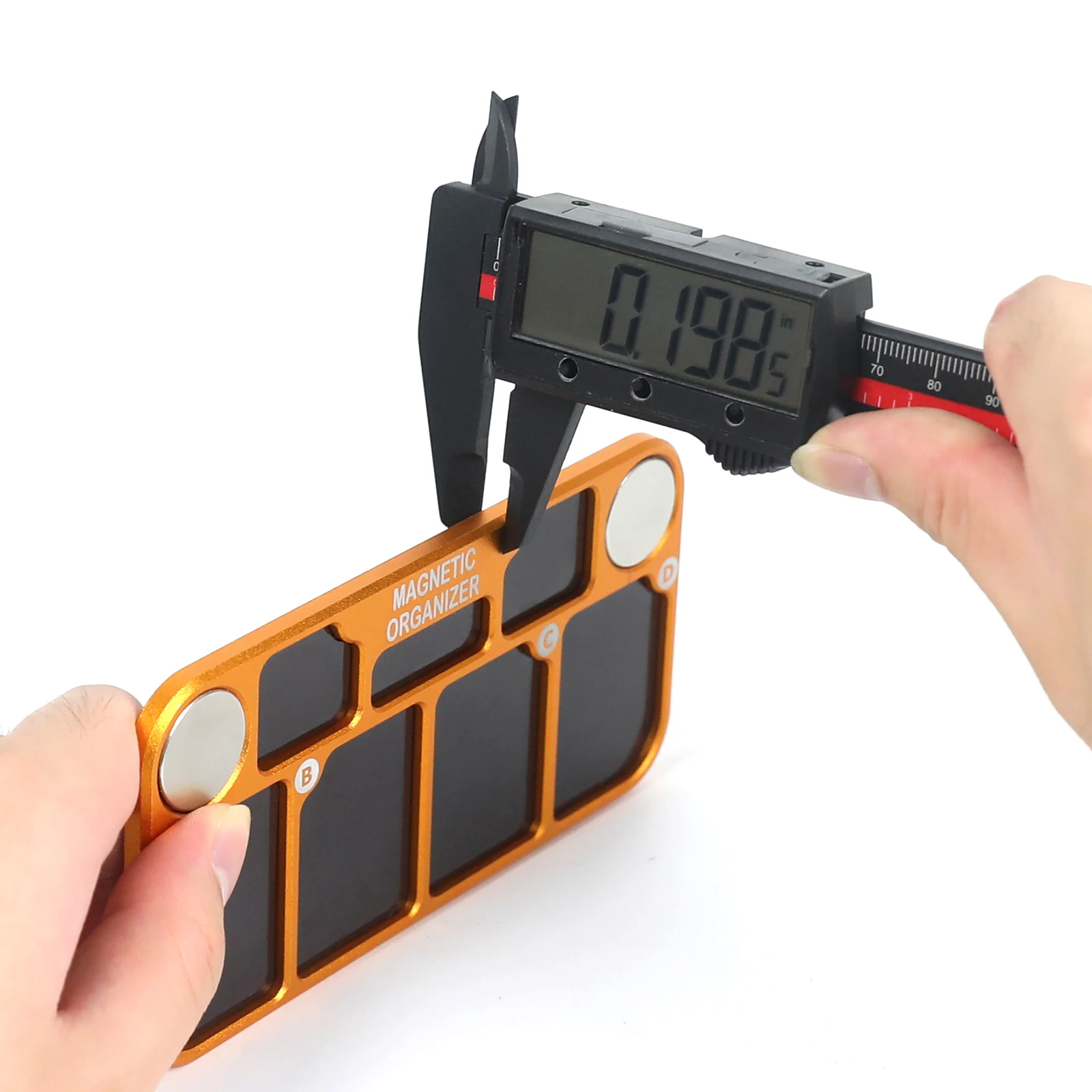 NEWACALOX Magnetic Screw Storage Board Adhesive Positioning Disc Parts Organizer Box for Cell Phone Repair and Disassembly Tools view 6