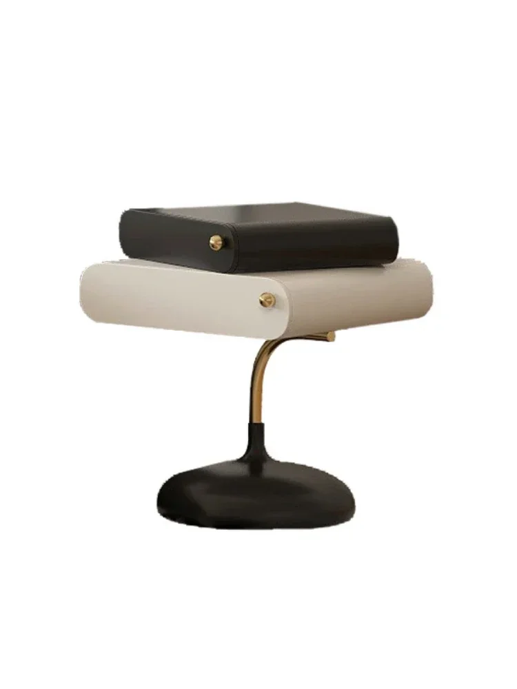 Bedside table, primary and secondary bedrooms, minimalist modern French retro creative small