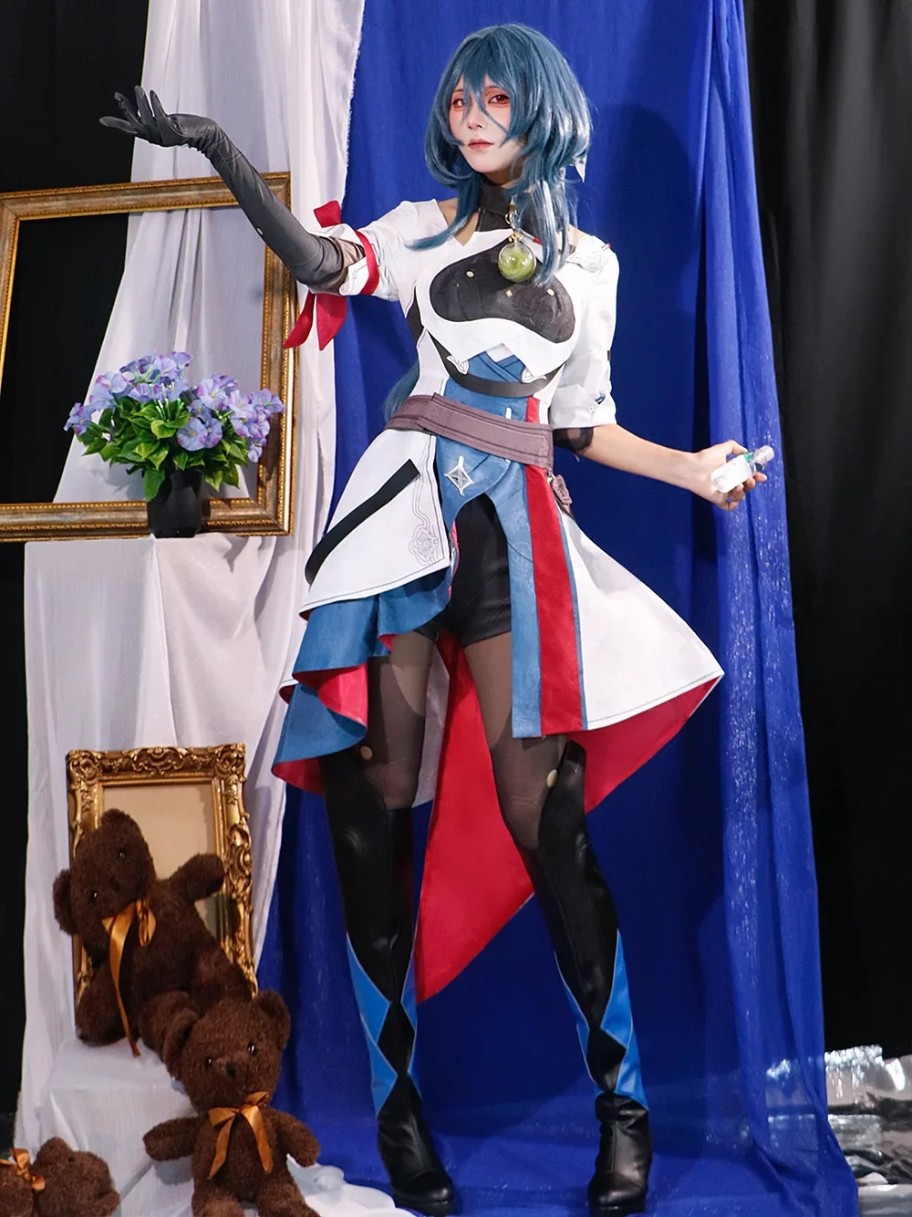 Natasha Cosplay Costume pour femme, Honkai Star Rail, robe avec perruque, tenues de jeu Anime, vêtements de fête d'Halloween