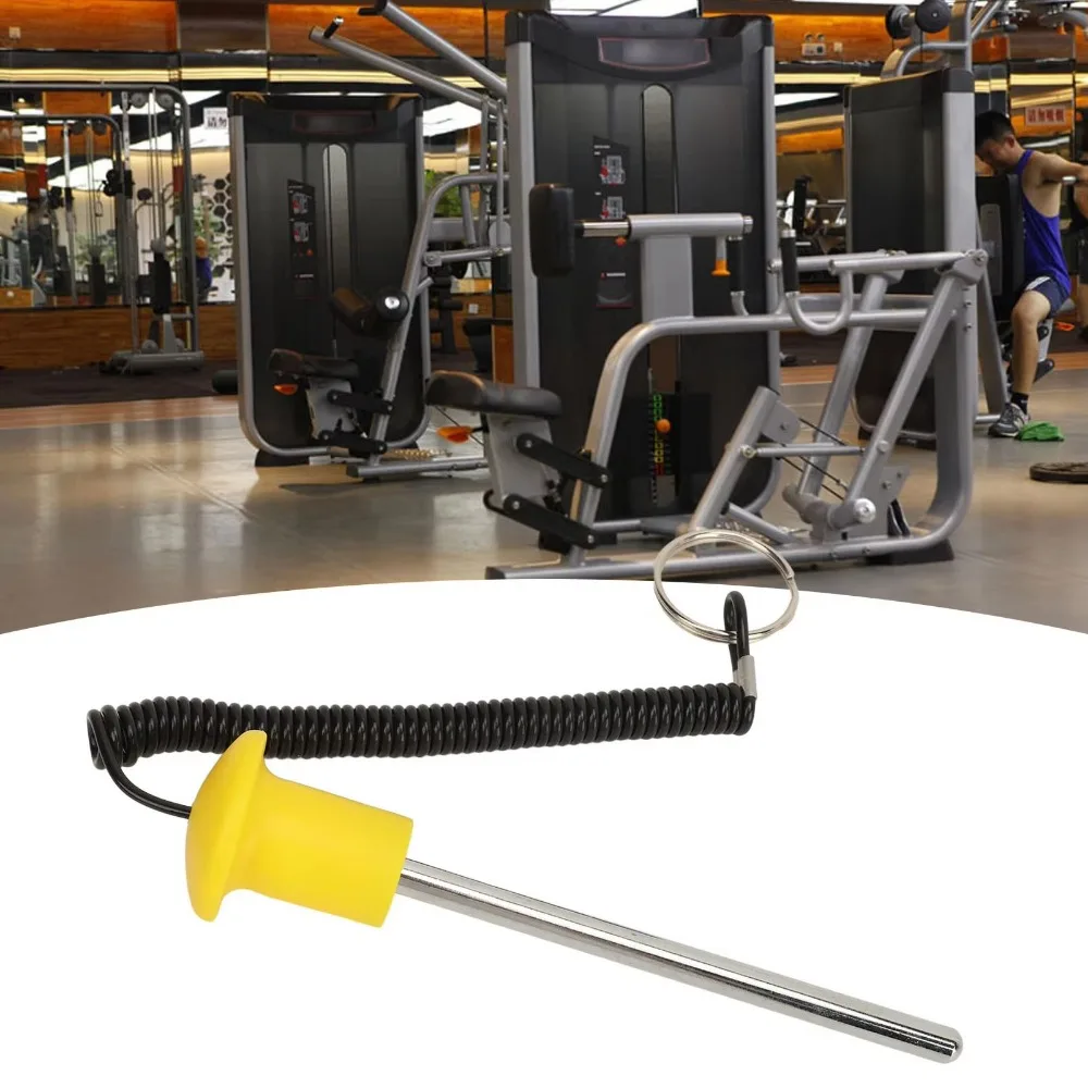 Magnetic Gym Weight Stack Pin 8mm Diameter Lightweight Selector Lock Pin with Lanyard Gym Accessory For Workout Fitness Exercise