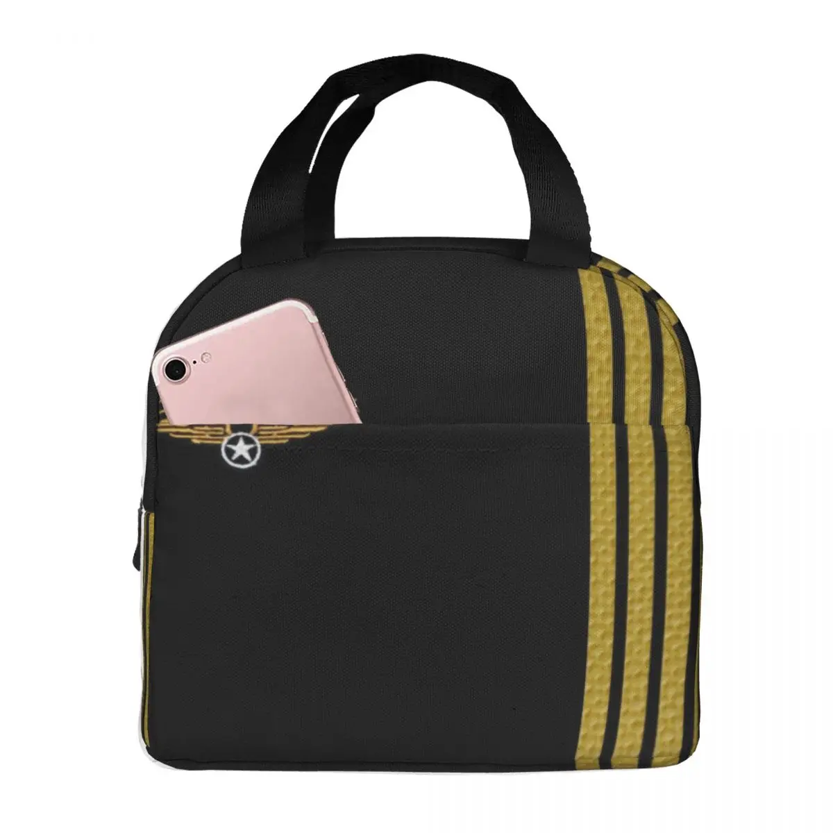 Born To Fly Flight Pilot Resuable Lunch Boxes Women Leakproof Flying Aviation Aviator Thermal Cooler Food Insulated Lunch Bag