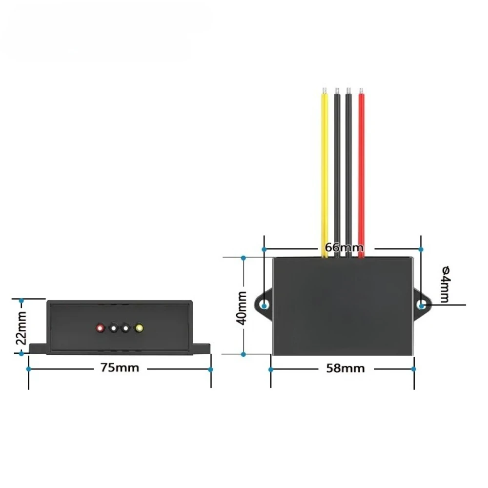 Car 9-36V to 12V 13.8V 15V 19V 20V 24V 1A-8A Voltage Regulator DC to DC Buck-Boost Power Supply Stabilizer Module Waterproof