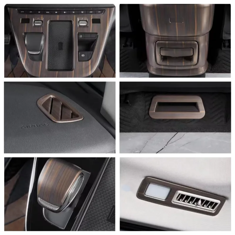 

For HongQi HQ9 2023 2024 Air outlet reading light shift gear panel seat sticker decorative accessories