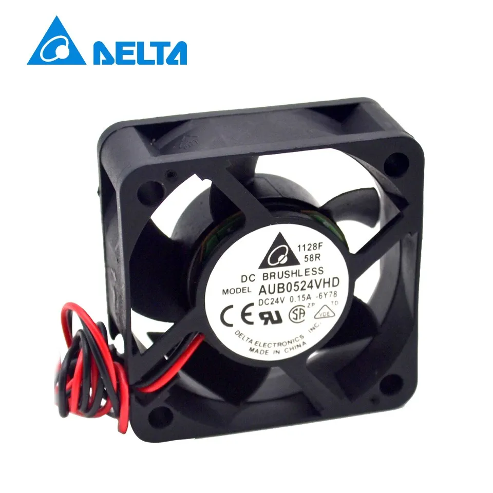 AUB0524VHD 5020 50Mm 5Cm Dc 24V 0.15A De Server Omvormer Pc Case Cooling Fan Voor Delta