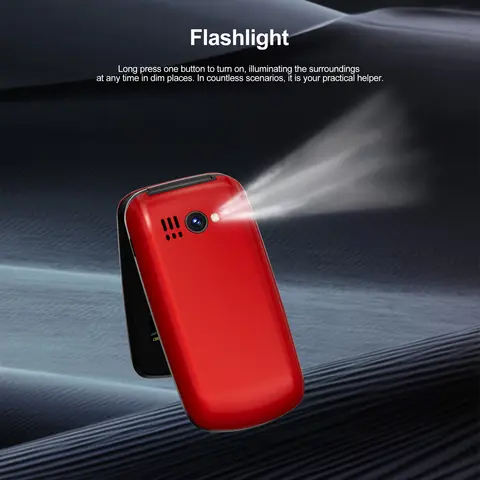 SERVO F4 Mobiltelefon med fällbar knapp 2 SIM-kort standby snabbval samtalsinspelning ficklampa vibration svartlista 2G GSM hopfällbar mobiltelefon 8 best sales telefon med knappar - №3