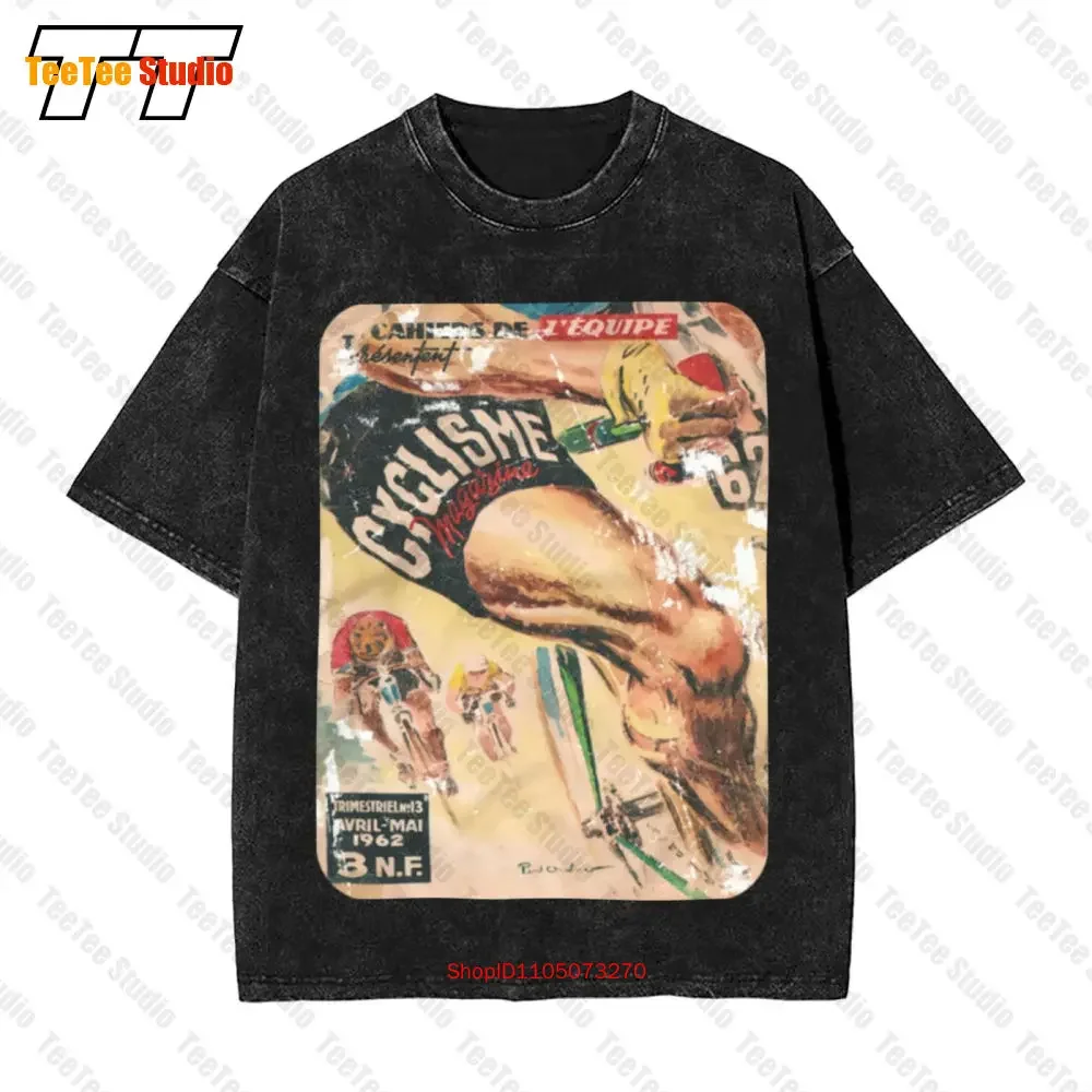 Cycling Bike Advert Poster Vintage Oversized T-Shirt 8IEP