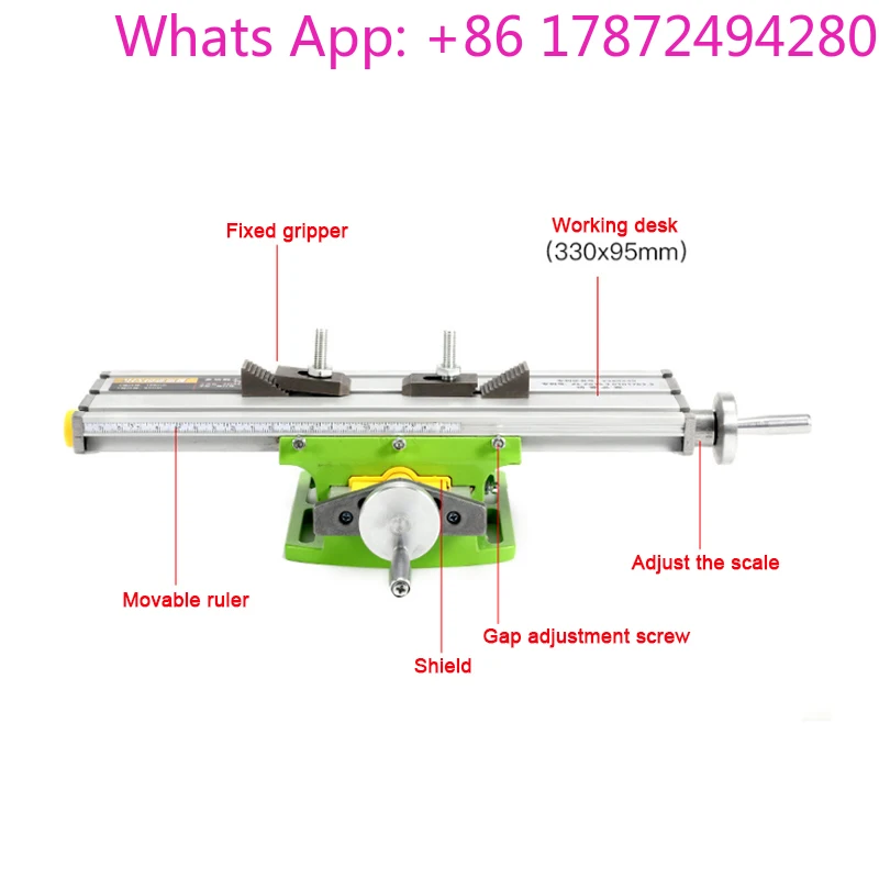 DIY Home Multi‑Function Milling Machine with Axis Adjustment 0528 Micro Precision Bench Drill Vise Fixture