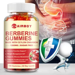 Berberine Gummies - with Ceylon Cinnamon, Supports Digestion, Heart Health and Metabolism, Antioxidant