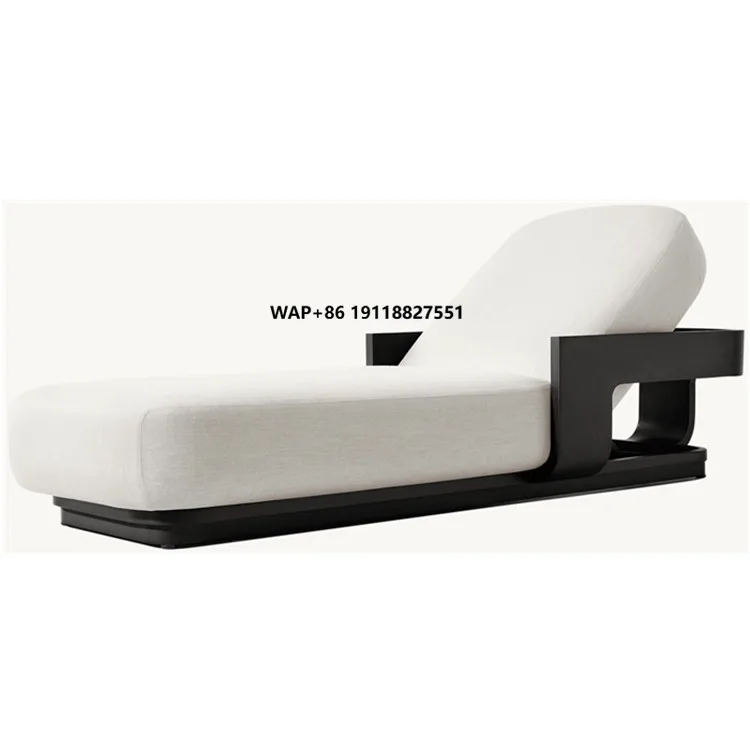 

Outdoor Garden Furniture Single Seat Curved Backrest Handcrafted All-weather Aluminum Sun