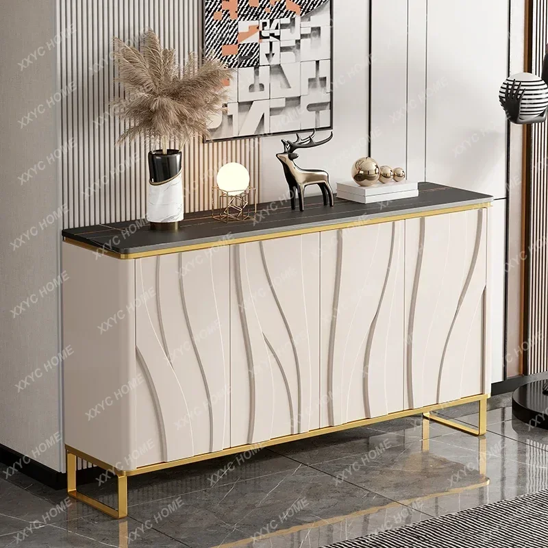 XZ  Entrance Entrance High-End Hallway Shoe Cabinet Modern Minimalist Living Room Sideboard Cabinet Front Door Storage Curio C