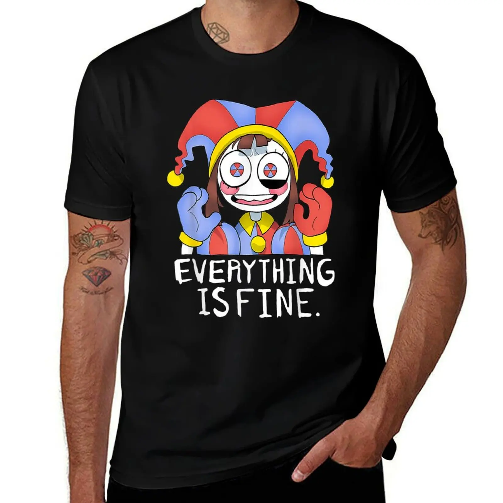 

Digital Circus Pomni Everything is Fine T-Shirt graphic shirts anime shirt t shirts men