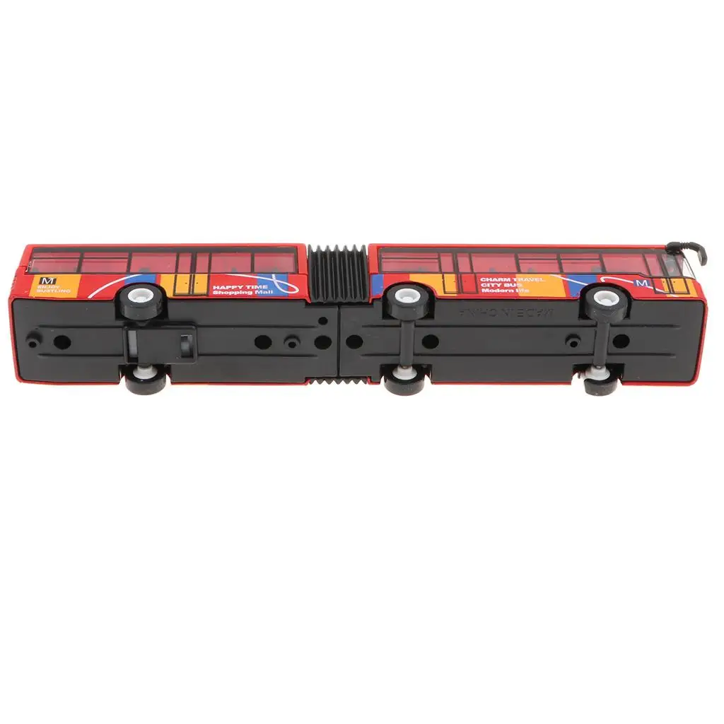 

Mini Alloy Electric Bus Pull Back Diecast Vehicle Toy Child Bus Miniature for Kids Room Decoration