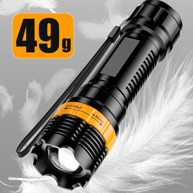 3aaa Mini LED-Taschenlampe 3 Modi USB-Aufladung tragbare Hochleistungs-Taschenlampe Outdoor-Camping wasserdichte Notfall-SOS-Lampe